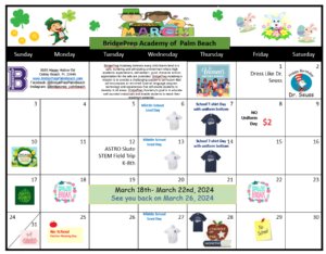 March 2024 Activity Calendar