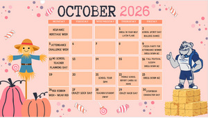 ✨October 2026 Activity Calendar ✨